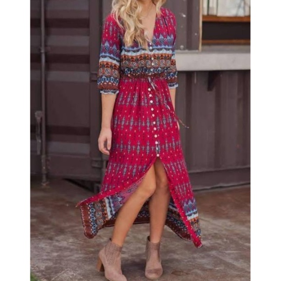 lexi boho maxi dress